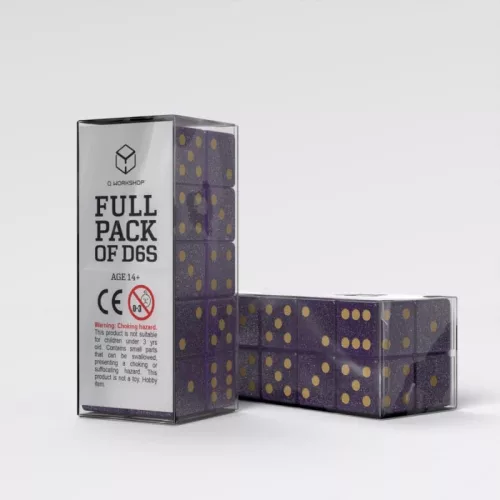 Q Workshop Dice Set Full Pack D6 Shimmering Purple (20)