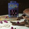 Call of Cthulhu 7th Edition Dice Set Black & Magenta (7)