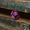 Call of Cthulhu 7th Edition Dice Set Black & Magenta (7)