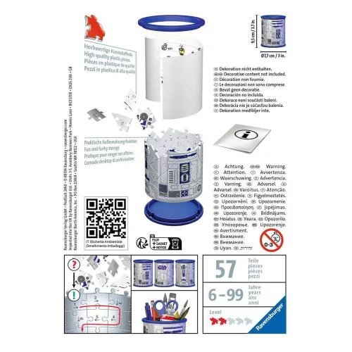 Star Wars 3D Puzzle Ceruza Tartó R2-D2 (57 pieces)