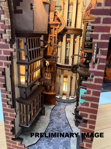 Harry Potter Tiny Adventures Book Nook Mini Dioráma Diagon Alley 23 cm