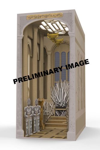 House of the Dragon Tiny Adventures Book Nook Mini Dioráma Iron Throne 23 cm