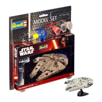   Star Wars Modellkészlet 1/241 Model Set Millennium Falcon 10 cm