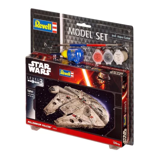 Star Wars Modellkészlet 1/241 Model Set Millennium Falcon 10 cm