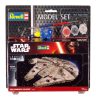 Star Wars Modellkészlet 1/241 Model Set Millennium Falcon 10 cm