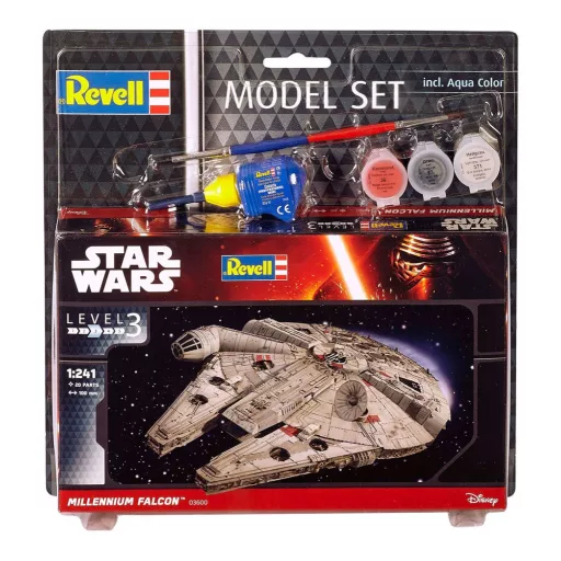 Star Wars Modellkészlet 1/241 Model Set Millennium Falcon 10 cm