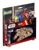Star Wars Modellkészlet 1/241 Model Set Millennium Falcon 10 cm