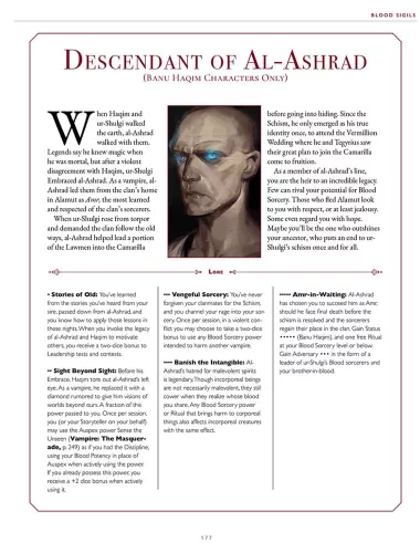 Vampire: The Masquerade 5th Edition RPG book Blood Sigils Sourcebook *Englische Version*