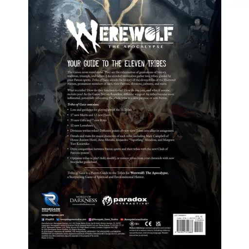 Werewolf: The Apocalypse 5th Edition RPG book Tribes of Gaia *English Version*