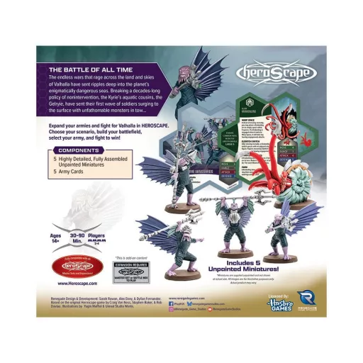 Heroscape Army Expansion Embers of War: Krakenling & Gelryie Vanguards *English Version*