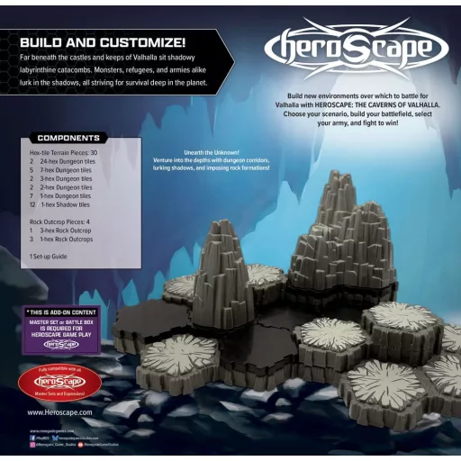 Heroscape Terrain Expansion The Caverns of Valhalla  *English Version*