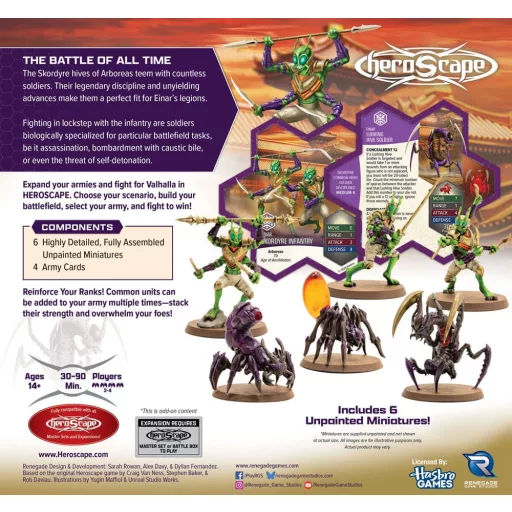 Heroscape Army Expansion Age of Annihilation Skordyre Soldiers (Common) *English Version*