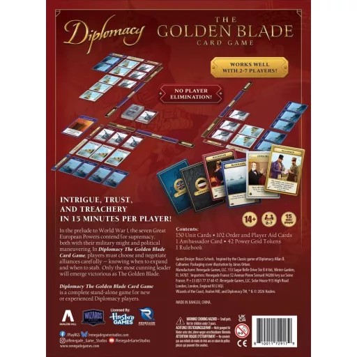 Diplomacy: The Golden Blade card game *Englische Version*