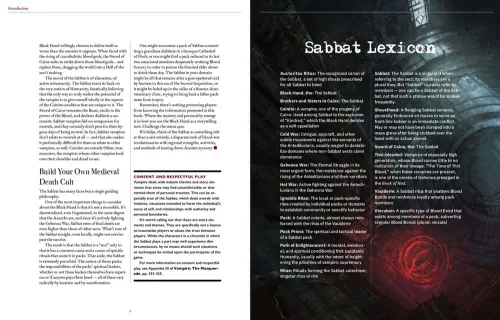 Vampire: The Masquerade 5th Edition RPG book Sabbat: The Black Hand Sourcebook *Englische Version*