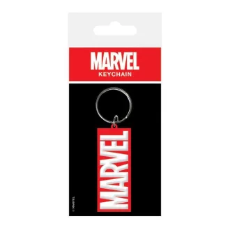 Marvel Comics Rubber Keychain Logo 6 cm