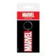 Marvel Comics Rubber Keychain Logo 6 cm