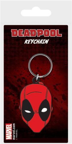 Marvel Comics Rubber Kulcstartó Deadpool Face 6 cm