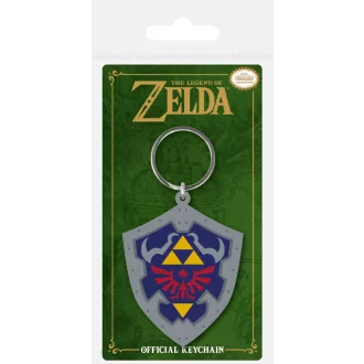 Legend of Zelda Rubber Keychain Hylian Shield 6 cm