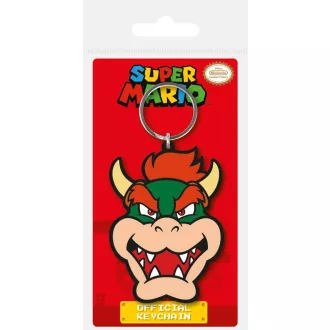 Super Mario Rubber Keychain Bowser 6 cm