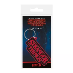 Stranger Things Rubber Kulcstartó Logo 6 cm