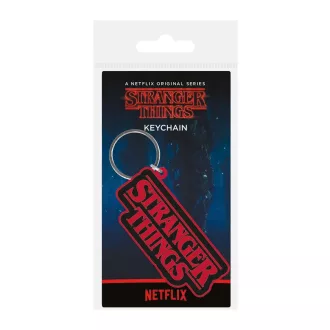 Stranger Things Rubber Kulcstartó Logo 6 cm