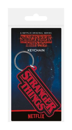 Stranger Things Rubber Kulcstartó Logo 6 cm