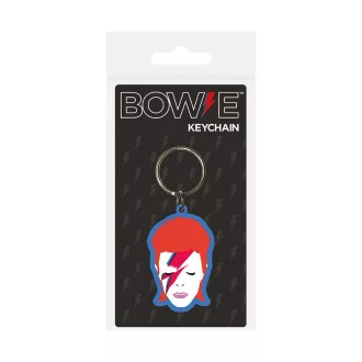 David Bowie Rubber Keychain Aladdin Sane 6 cm