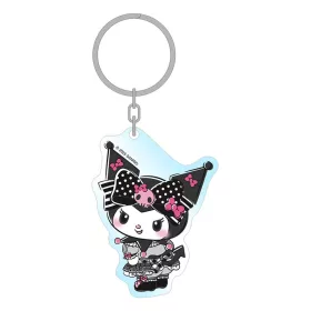 Sanrio Pink Black Party Series Acrylic Keychain Kuromi 7 cm