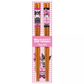 Sanrio Pink Black Party Series Chopsticks Hello Kitty Kimono