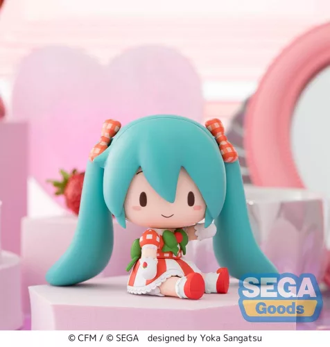 Character Vocal Series 01: Hatsune Miku Fuwa Petit Chibi Figure Hatsune Miku x Love and Berry Dress Up and Dance! Lovely Strawberry 8 cm