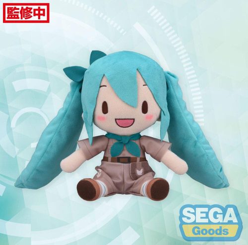 Hatsune Miku Fuwa Petit Plüss Figura Hatsune Miku Going Out Series Zoo Ver. M 22 cm