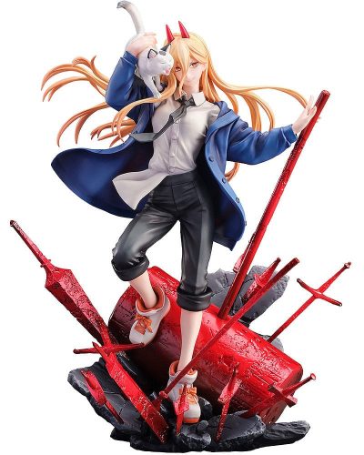 Chainsaw Man Szobor 1/7 Power & Meowy 28 cm