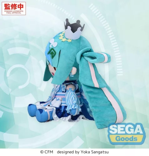 Character Vocal Series 01: Hatsune Miku Fuwa Petit Plush Figure Hatsune Miku LAWSON 50th Anniversary Special LIVE L 30 cm
