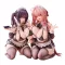 Original Character PVC Szobrok 1/5 2-Set Koho Miya & Otsuhane Fuwari illustration by Ninoude 18 cm