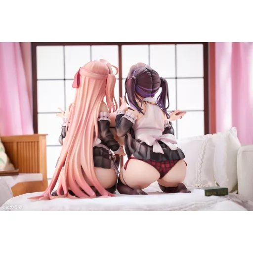 Original Character PVC Szobrok 1/5 2-Set Koho Miya & Otsuhane Fuwari illustration by Ninoude 18 cm