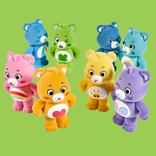 Care Bears Flocked Figures Unlock the Magic 8 cm Blind Box Display (8)
