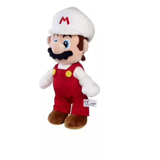 Super Mario Plüss Figura Feuer Mario 30 cm