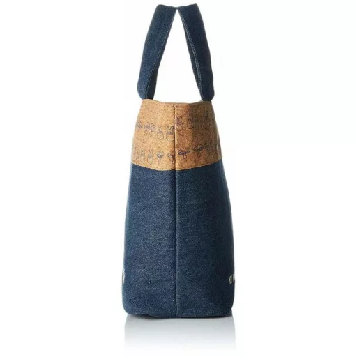 My Neighbor Totoro Lunch Bag cork & denim style Totoro