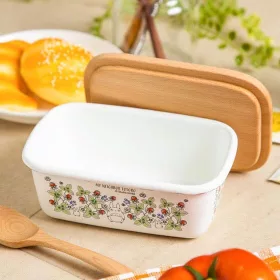   My Neighbor Totoro butter dish with wooden lid Soot Sprites 500 ml