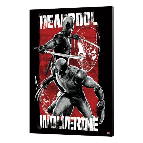 Marvel Wooden Falikép Deadpool & Wolverine 03 Maximum Effort 35 x 50 cm