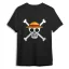 One Piece T-Shirt Skull Black