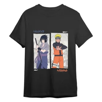Naruto Shippuden T-Shirt Naruto vs Sasuke Black