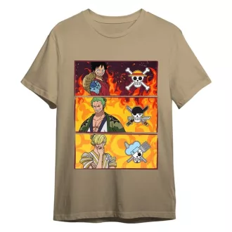   One Piece T-Shirt Monkey D. Luffy & Roronoa Zoro & Sanji Sand