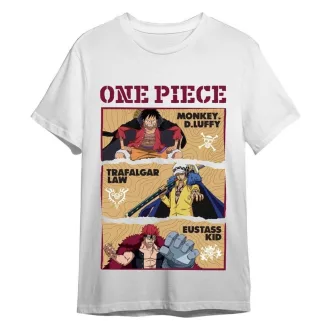   One Piece T-Shirt Monkey D. Ruffy & Trafalgar D. Water Law & Eustass White