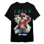 One Piece T-Shirt Monkey D. Luffy Mapa Black