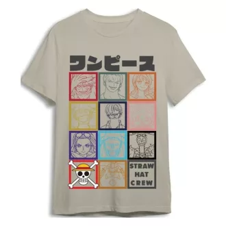 One Piece T-Shirt Straw Hat Crew Sand