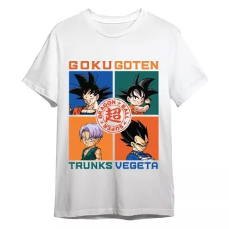 Dragon Ball Super T-Shirt Goku, Goten, Trunks, Vegeta White
