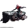 Final Fantasy VII Remake Play Arts Kai Action Figure & Vehicle Shinra Elite Security Officer & Bike