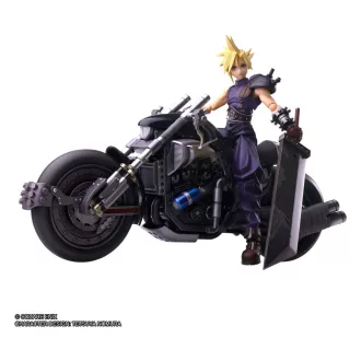   Final Fantasy VII Bring Arts Figura & Jármű Cloud Strife & Hardy-Daytona 15 cm