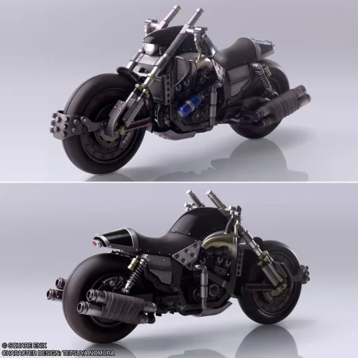 Final Fantasy VII Bring Arts Figura & Jármű Cloud Strife & Hardy-Daytona 15 cm